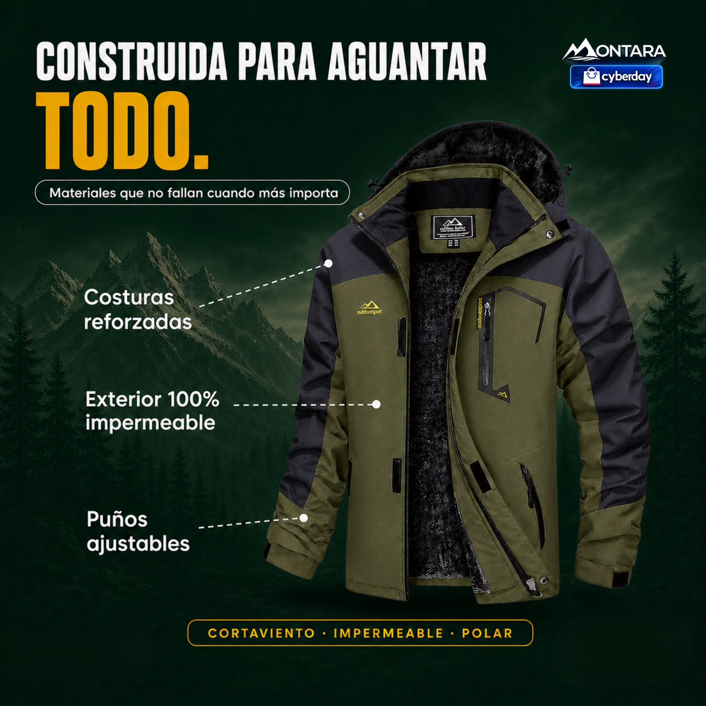 Parka Polar Impermeable | OFERTA CYBERDAY 2026