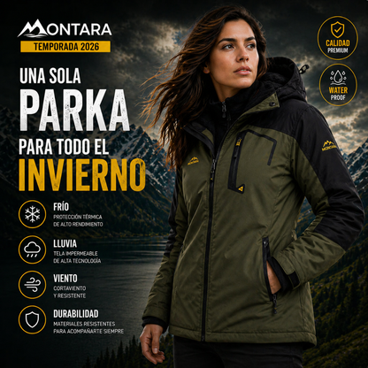 Parka Polar Impermeable Mujer de Montara | Temporada Otoño 2026
