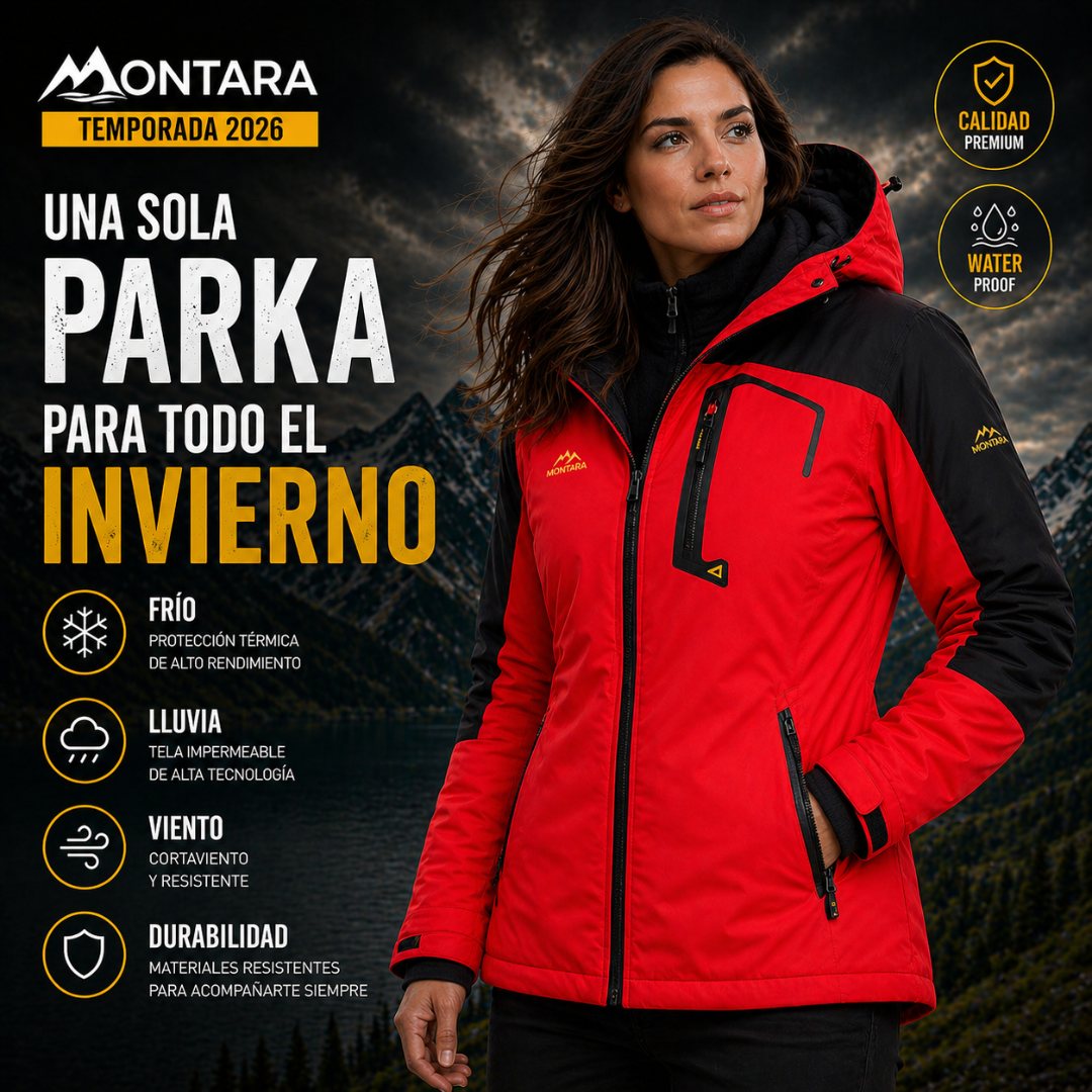 Parka Polar Impermeable Mujer de Montara | Temporada Otoño 2026