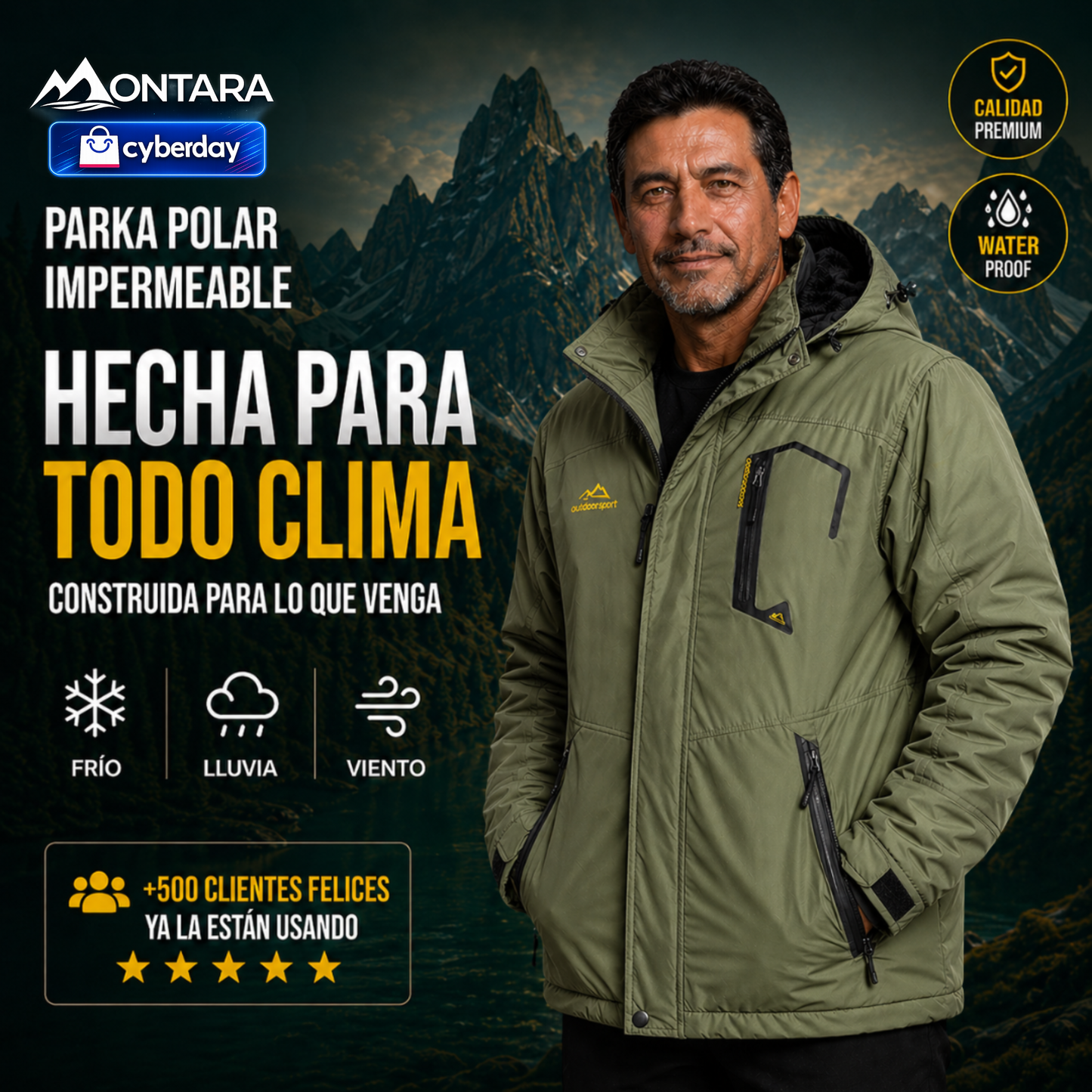 Parka Polar Impermeable | OFERTA CYBERDAY 2026