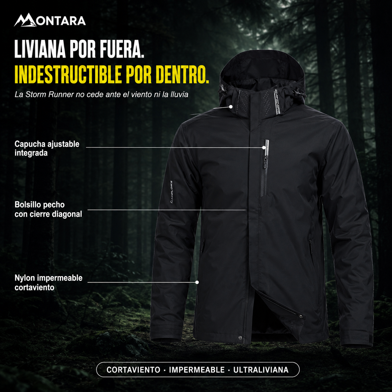 Parka Viento Negro | OFERTA CYBERDAY 2026