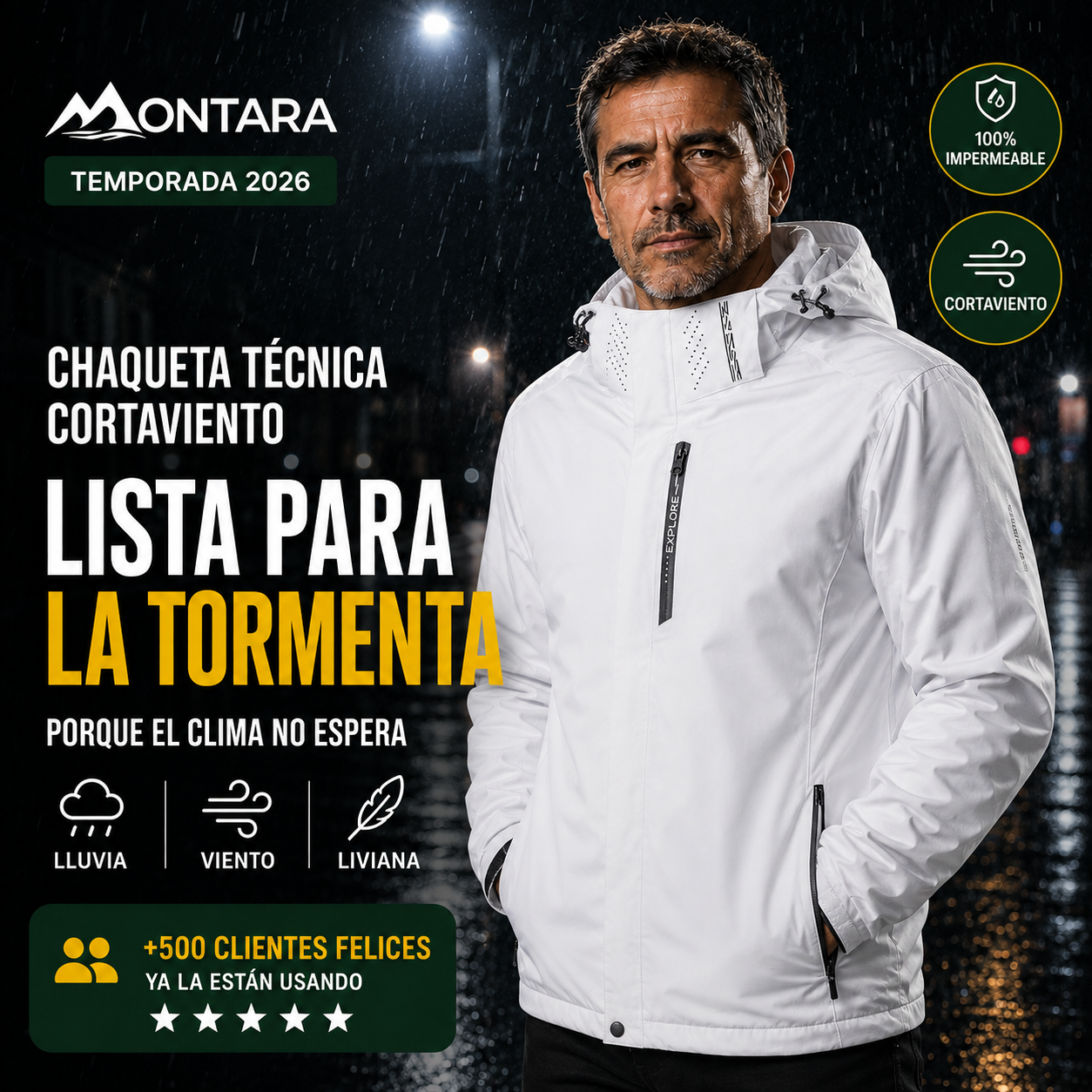 Parka Viento Negro | OFERTA CYBERDAY 2026